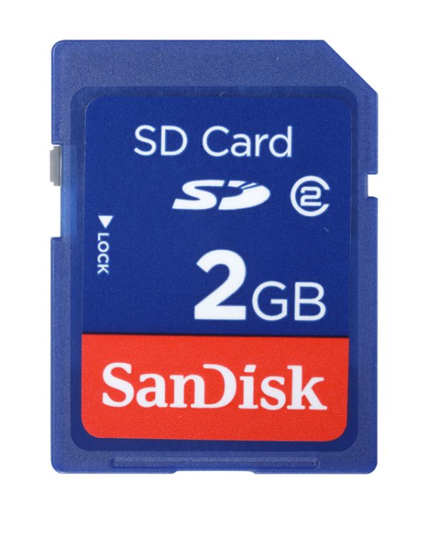 SanDisk SD Secure Digital 2GB minneskort
