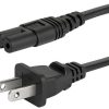 Strömsladd AC 1,8m NEMA1-15 C7 US