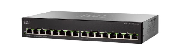 Cisco SG100-16, 16 port Gigabit-switch
